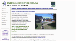 Desktop Screenshot of erlebnisbauernhof-oberlaus.de